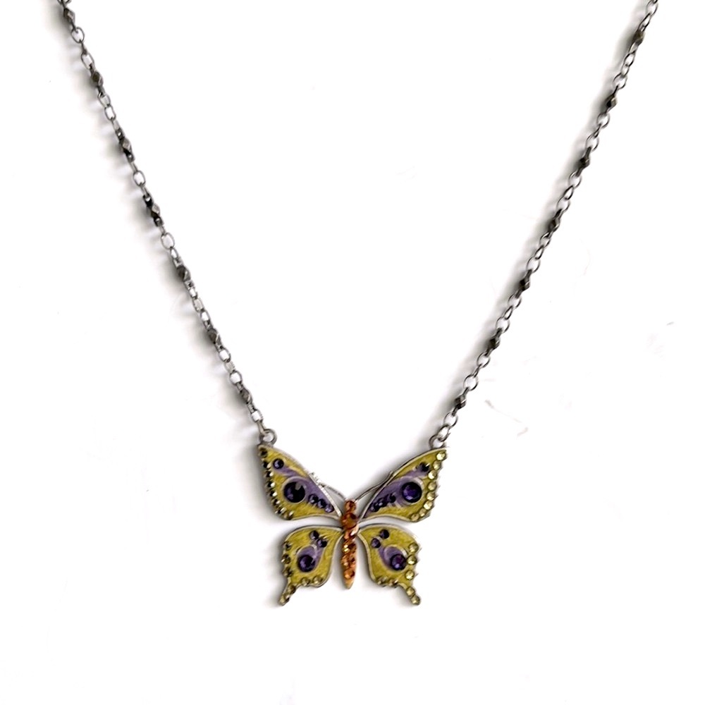 VINTAGE DESIGNER ENAMEL NECKLACE